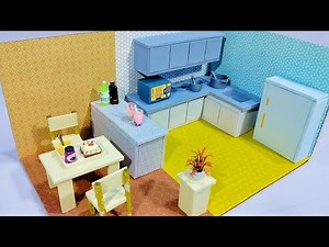 Mini Kitchen Set | DIY Cardboard | How to Make a Realistic Kitchen from Cardboard