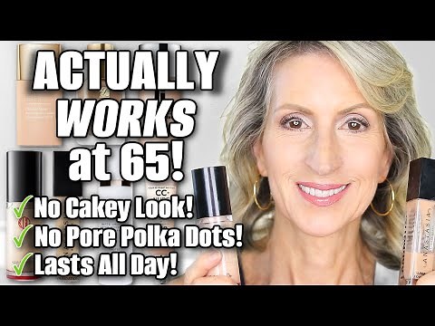 BEST Foundations for Mature Skin & See How I Apply It To Last All Day!