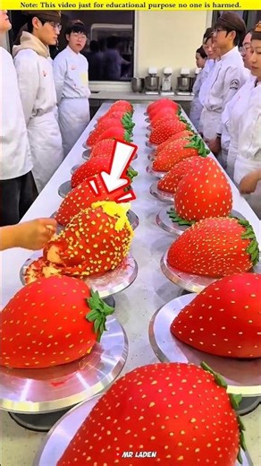 Strawberry cake viral video🤯#nobatidao #bouncingball