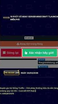10 Phút Có Ngay Server Minecraft TLauncher Miễn Phí!