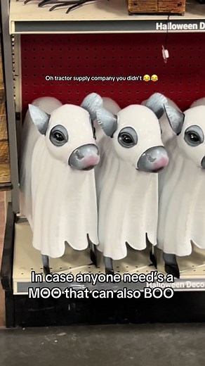 Halloween Cows and Ghosts: Fun with Tractor Supply