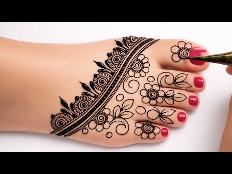 Quick & Easy Foot Mehndi Design | Stylish Foot Mehndi Design | Bridal Inspired Leg Mehndi
