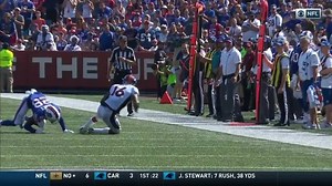 Bennie Folwer pulls down bobbling one-handed catch for first down