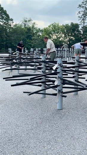 The TWRA Region III Reservoir Crew recently installed a MossBack Fish Habitat provided by Major League Fishing with volunteers from Kubota of Chattanooga. Thank you to everyone involved. This project wouldn’t have happened without you. Habitat work takes place in reservoirs and small impoundments across the state. You can find these attractors on our maps page at tnwildlife.org #managinggreatfisheries #tnwildlife #workingforwildlife | Tennessee Wildlife Resources Agency