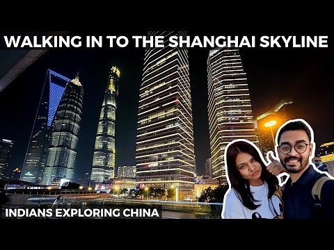 Walking into the Shanghai Skyline 😮 | Exploring streets of Shanghai| Shanghai Vlog 2022