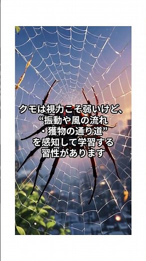 クモが“同じ場所に何度も巣を張る理由”とは？#クモの雑学 #生き物の知恵 #蜘蛛の巣 #自然のトリビア