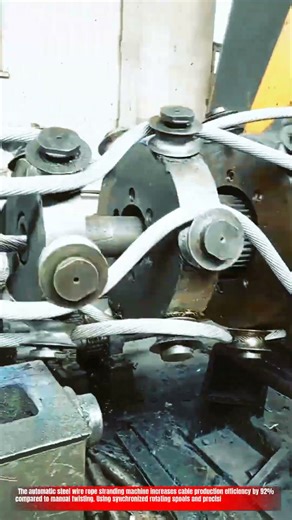 Innovation Automatic Steel Wire Rope Stranding Machine | workers easy Solution