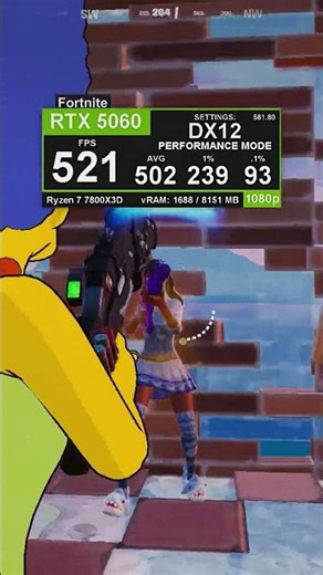 Pushing 500 average fps with this build is wild