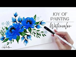 Loose Floral Watercolor Tutorial- 🌸 Easy, Relaxed Flowers for Beginners!