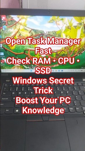Win + X → T | Open Task Manager & Check Your PC Performance! 🚀