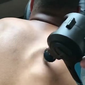 Stubborn knots and back pain don't stand a chance against the G2PRO. Try the cone attachment to target trigger points and specific muscle areas #TheraGun | Therabody