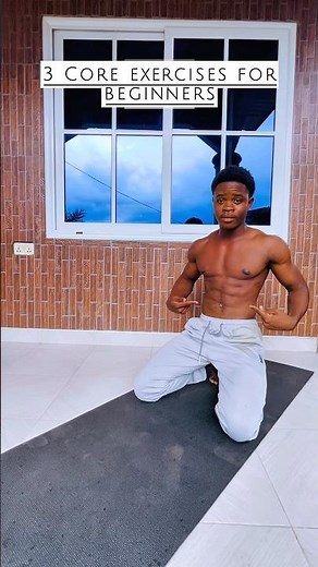 3 Core Exercises for beginners💪🔥 Strengthen your abs#coreworkout