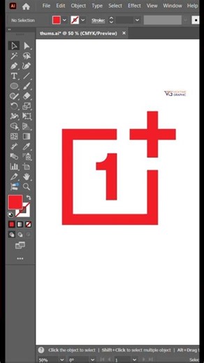 OnePlus Logo Design Process - Adobe Illustrator Tutorial (Fast Version)✨