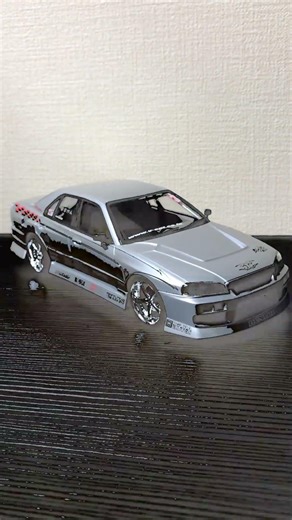 Epic Build! 🚗💨 Aoshima Skyline ER34 URAS D1 Spec 2002 #Shorts #jdm