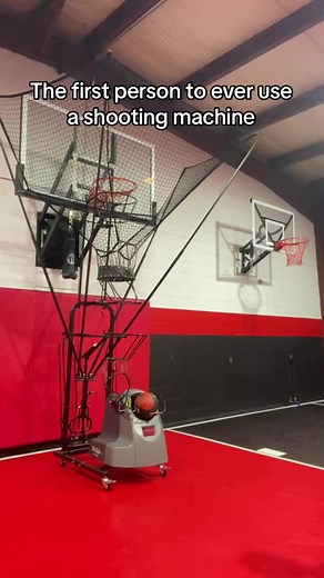 45K views · 996 reactions | The first person to ever use a shooting machine probably #firstpersonever #basketball | Mrbeardeddragon | Facebook