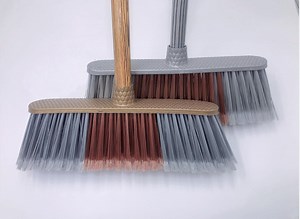 [Hot Item] Long Soft Fiber Broom Brush Balai with 120 Cm Metal Floor Stick Handle New Design Hot Sale