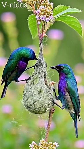 Sunbirds Steal Spider Silk to Build Hanging Nest (Insane ASMR Timelapse)