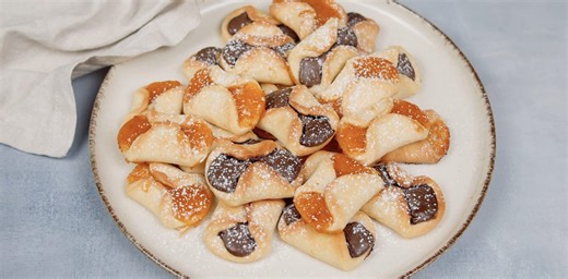 Super Easy Stuffed Bow Tie Cookies Recipe
