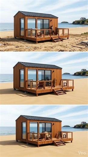 Rusty Container → Luxury Beach House 🌊🤯