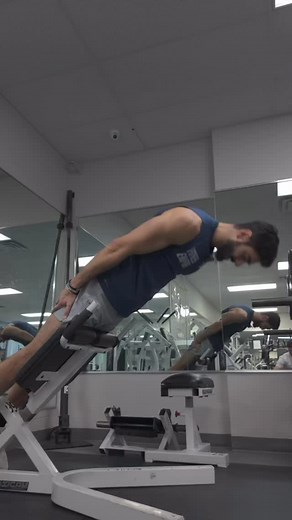 Save this Exercise for Later🔥 ‘’ Back Extension or Hyperextension’’ is a posterior chain movement that have a lot of Benefits: -Strengthens the lower back and spinal erectors. -Improves posture and could help with spinal stability. -Enhances posterior chain endurance, beneficial for lifting and athletic performance. Notes: Tempo: 2 seconds up, 2 seconds down. Rest: 60–90 seconds between sets. | Mickeal Saade