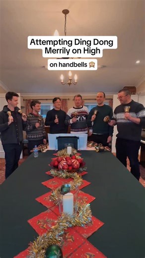The King's Singers on Instagram: "Wait for it…🤣 . . . . #bloopers #funny #kingssingers #dingdongmerrilyonhigh #handbells"