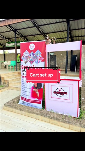 Detachable Food Display Cart Setup Guide