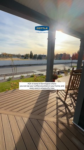 Sip, pause, and enjoy the beauty of your surroundings. ☕️ At Cottle Homes, we believe that every corner of your house should feel like a retreat. Thanks to abundant natural light and our commitment to timeless design and calm colors, you don't need a designated "coffee nook"—the entire home provides serenity. Picture this: Starting your day with a perfectly brewed cup overlooking the serene Farmington trails. Enjoying a peaceful moment in a sun-drenched living room with functional floor plans th