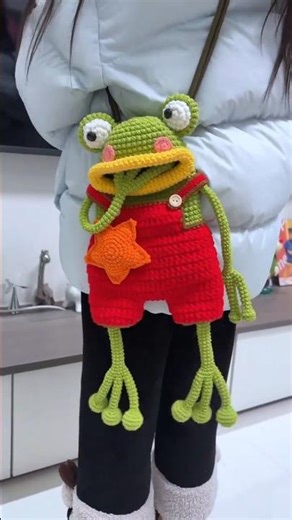 Crochet Frog Bag