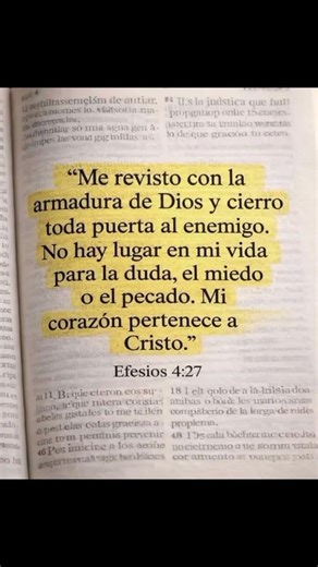 “Cuando Dios es tu armadura, el miedo pierde su poder y tu corazón encuentra su propósito.”