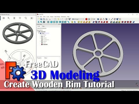FreeCAD Design 3D Wooden Rim Modeling Tutorial For Beginner