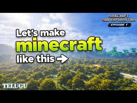 Let’s Make Minecraft Look INSANE! 🔥 20 Fabric Mods for 1.21.1 + | Mod Series Ep 01 (Telugu)