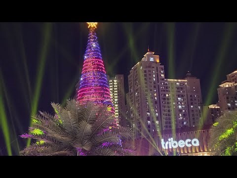 Kemeriahan kembang api di central park jakarta #kembangapi #eventcrishmas #centralpark