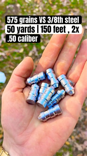 .50 cal air rifle VS 3/8th steel 50 yards