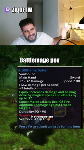 Battlemage pov in wow forever