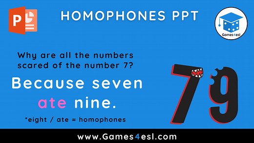 Homophones PowerPoint Lesson | Games4esl