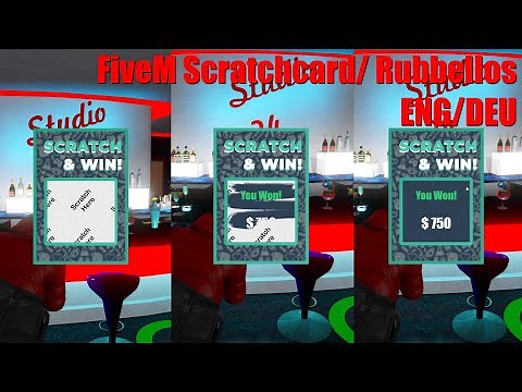 FiveM Scratchcard Rubbellos ENG/DEU