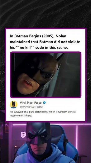 Batman Begins 2005 Nolan Claimed Batman Didnt Break No Kill Rule on a Technicality