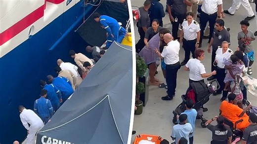 Heroic mother jumps off cruise ship dock in Grand Bahama Island to save her fallen child