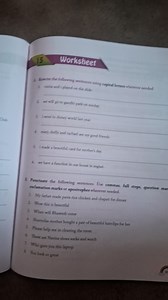 Here is a worksheet with two sections:A. Rewrite the followin... | Filo