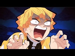 Zenitsu Gets Scared | Demon Slayer | Zenitsu Funny Moment