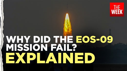 3.1K views · 37 reactions | On May 18, 2025, India’s space agency, ISRO, launched the PSLV-C61 rocket from Sriharikota to place the EOS-09 satellite into orbit. This satellite was meant to take pictures of the Earth for border security and disaster management, even in bad weather. But the mission failed during the third stage of the rocket’s journey, leaving everyone wondering what happened. #eos9 #pslv #isro #isromission | The Week | Facebook