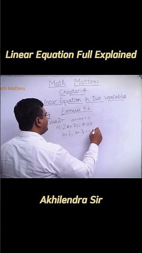Linear Equation full explained #linearequations #mathematicalconcepts