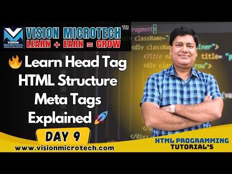 🔥 Learn Head Tag | HTML Structure | Meta Tags Explained 🚀 ✨