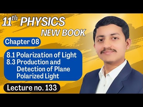 Polarization of Light Class 11 Physics New Book | Chapter 8