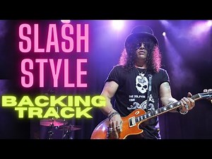 Slash Style Guitar Backing Track in E Minor-Flat Tuning. Inspired by the Song Always On the run