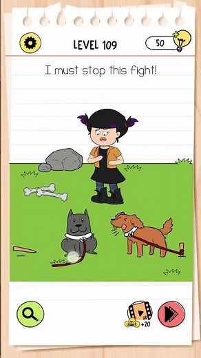 Brain Test 4 : Tricky Friends Level 109 Walkthrough