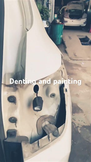 Car smart works with local tools denting painting#hard works speek#automobile#works#carpart#How