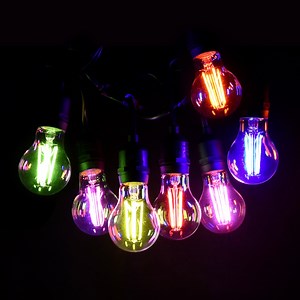 Great Value LED A19 Green Light Bulbs, 7-Watt Energy-Efficient, E26 Medium Base, Decorative Lighting (2-Pack)