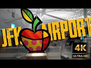 Walking John F. Kennedy (JFK) International Airport Terminal-- 4k Walk Tour