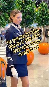 This Tall Lady Turns Everyone's head. Who is she? #tall #women #airport